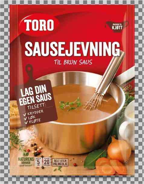 Bilde av Toro brunet sausejevning tilberedt.