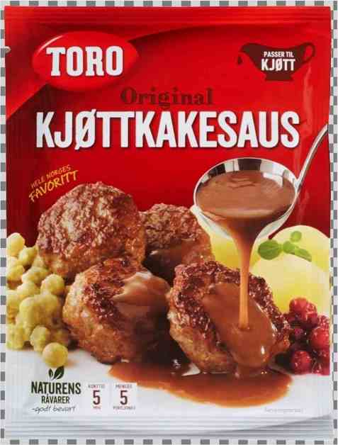 Bilde av Toro kjøttkakesaus tilberedt.