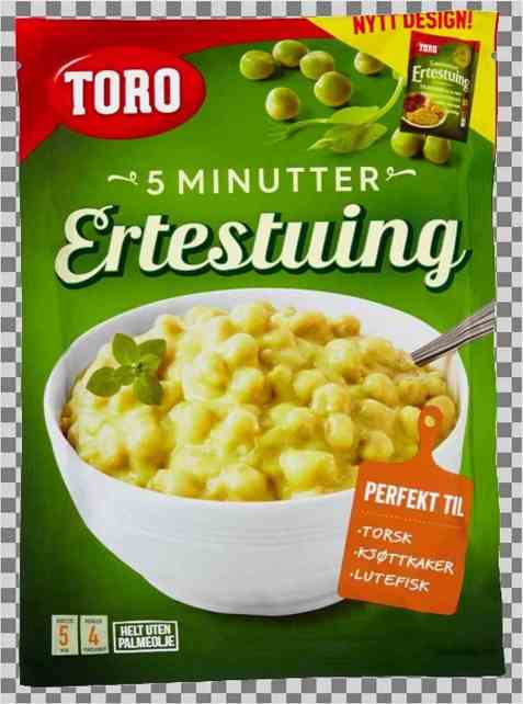 Bilde av Toro ertestuing 5 minutter.