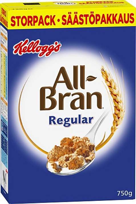 Bilde av Kelloggs All-bran Regular Hveteflak ristet, med hvetekli.