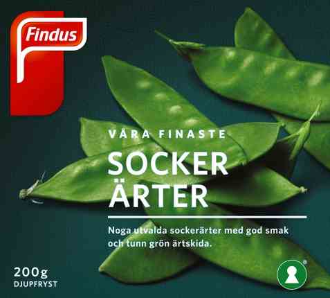 Bilde av Findus Sukkererter.