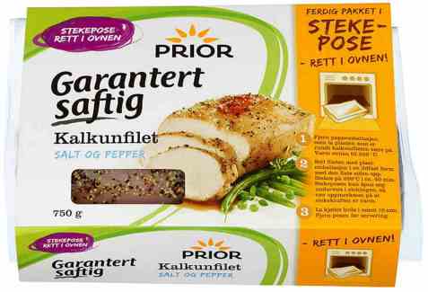 Bilde av Prior kalkunfilet salt og pepper 750 gr.