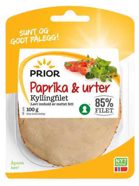 Bilde av Prior kyllingfilet paprika og urter.