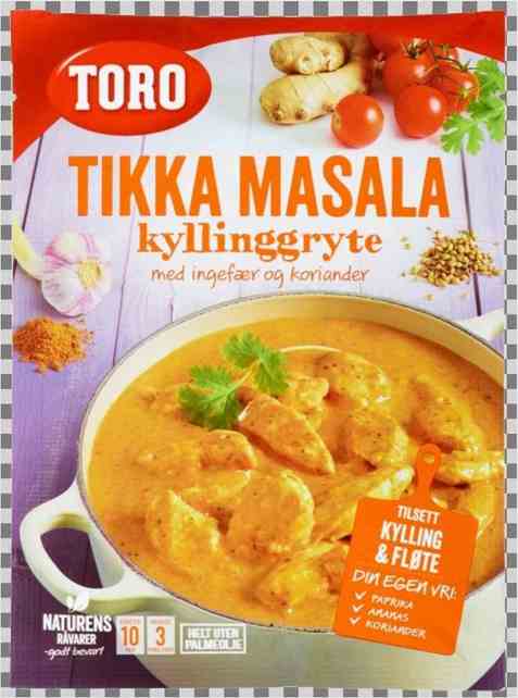 Bilde av Toro indisk gryte tikka masala.