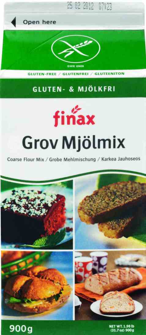 Bilde av Finax Glutenfri Grov Mjølmix uten melk.