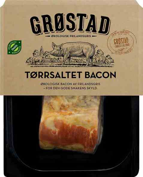 Bilde av Grøstadgris tørrsaltet bacon bit.