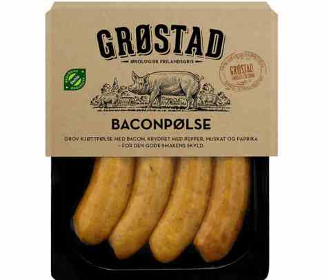 Bilde av Grøstadgris Baconpølse.