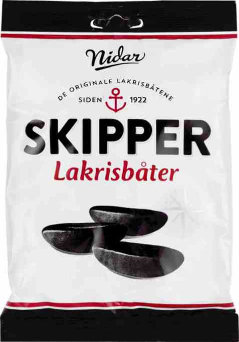 Bilde av Nidar Skipper lakrisbåter.