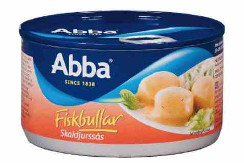 Bilde av Abba fiskbullar i skaldjurssås.