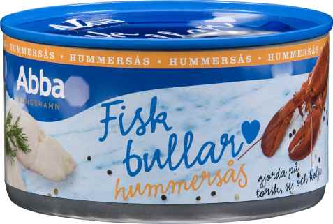 Bilde av Abba fiskbullar i hummersås.