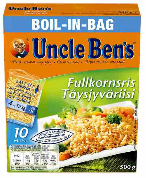 Bilde av Uncle Bens boil in bag fullkornsris. Bilde av Uncle Bens boil in bag fullkornsris.