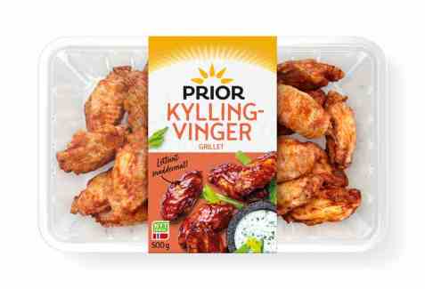 Bilde av Prior kyllingvinger grillet.