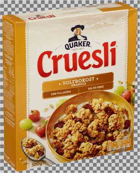 Bilde av Quaker crusli sol frokost.