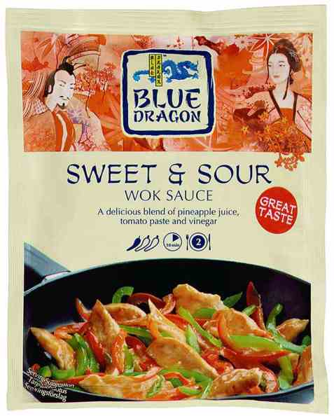 Bilde av Blue Dragon Woksaus sweet and Sour.