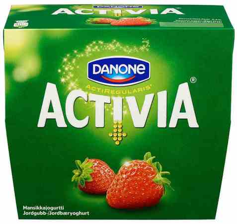 Bilde av Danone Activia yoghurt Jordbær.