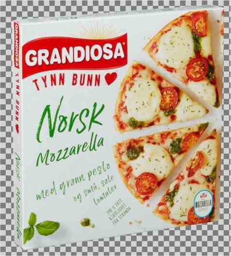 Bilde av Grandiosa Tynn Bunn Norsk Mozzarella.