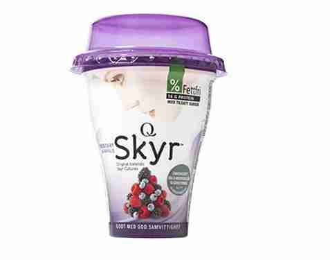 Bilde av Q skyr skogsbær og vanilje.