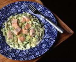 Prøv også Pasta al salmone.