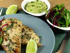 Prøv også Grillet korianderkylling med guacamole.