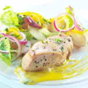 Prøv også Pepperkrydret kalkunfilet med estragonsaus.
