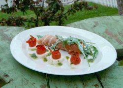 Prøv også Spekeskinke med salat og bakt tomat.