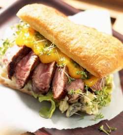 Prøv også Biffsandwich med mangosaus.