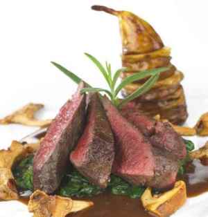 Prøv også Reinsdyrfilet med pære, potet og sopp.