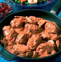 Prøv også Frikadeller med skinke.