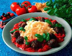 Prøv også Kjøttboller, pasta og tomatsaus.