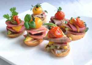 Prøv også Bruschetta med lammerull(tapas).