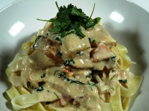 Prøv også Pasta med kylling og fløtesaus.