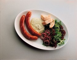 Prøv også Pølser med pesto.