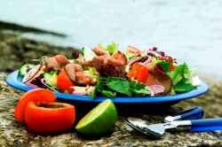 Prøv også Roastbiffsalat med dressing av koriander og chilli.