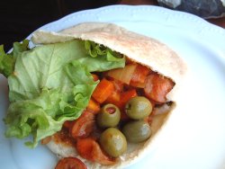 Prøv også Pita med krydderpølse fyll.