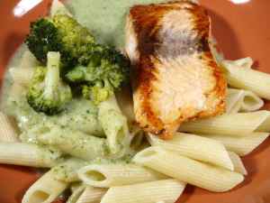Prøv også Pasta med laks og broccoli saus.