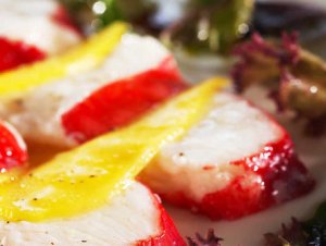 Prøv også Kongekrabbe med mango salat.