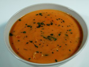 Prøv også Tomatsuppe av friske tomater.