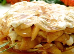 Prøv også Crêpes med epler og karamellsaus.