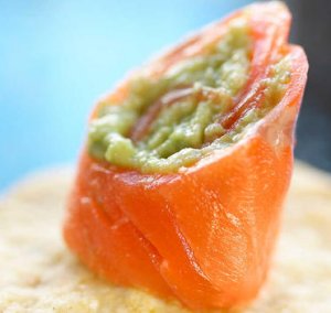 Prøv også Røykt ørret med guacamole på nacho chips.
