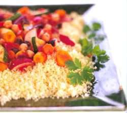 Vegetarisk couscous oppskrift.