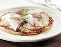 Prøv også Falukorvpizza med manchego, pære og rosmarin.