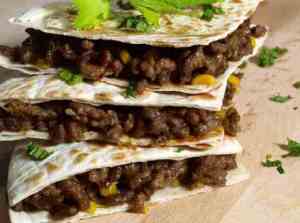 Prøv også Quesadilla med kjøttdeig og mais.