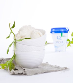 Prøv også Skyr- og honningsorbet.