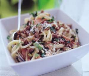 Prøv også Spaghetti Carbonara med Quorn deig.