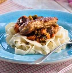 Karbonader med ratatouille oppskrift.