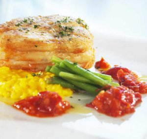 Prøv også Osso bucco av steinbit på risotto og gremolata.