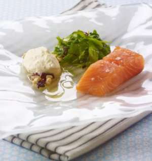 Prøv også Røkt laks med pepperrotkrem og sherryvinaigrette.