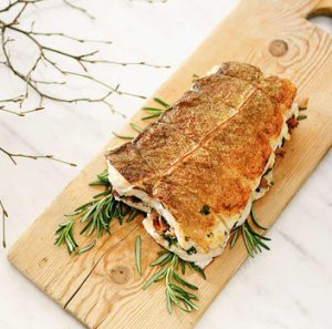 Prøv også Torskestek med sopp - og baconfyll.