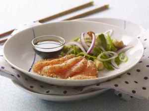 Prøv også Sesamlaks med spicy salat.
