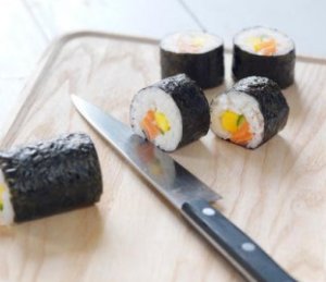 Prøv også Maki sushi med laks.